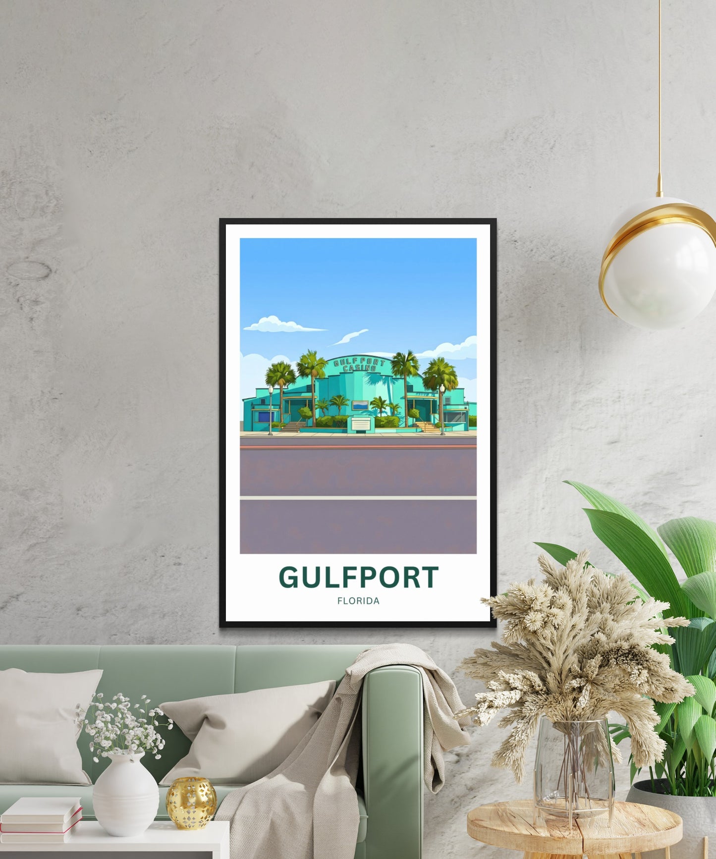 Gulfport, Florida Travel Poster - Casino