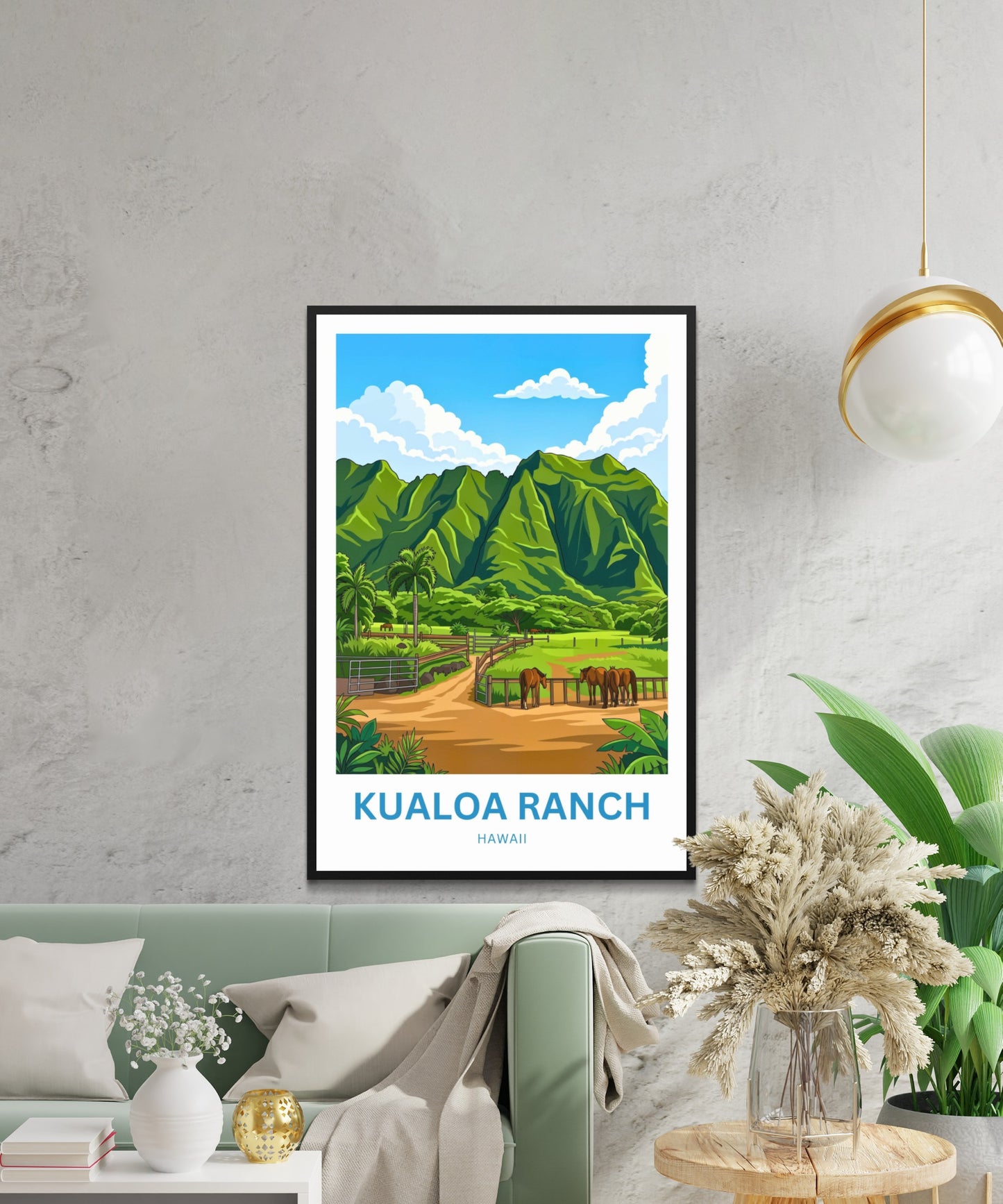 Kualoa Ranch  Travel Poster - Timeless