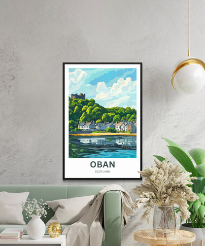 Oban Travel Poster – Castles & Coastlines