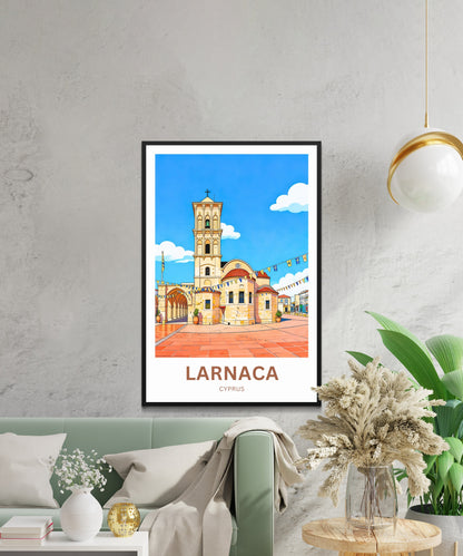 Larnaca Travel Poster - Church