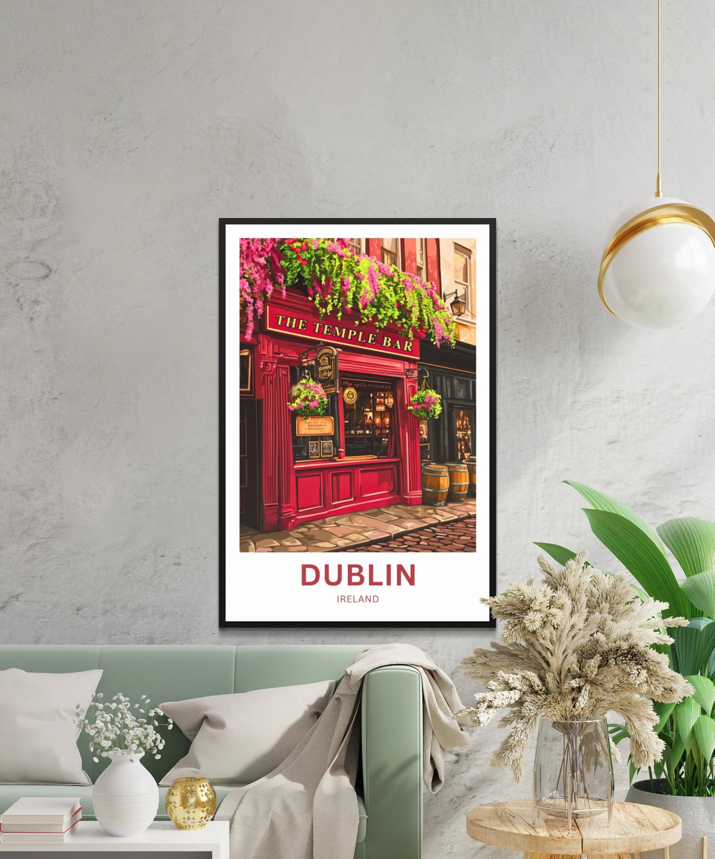 Dublin Travel Poster- Captivating Street