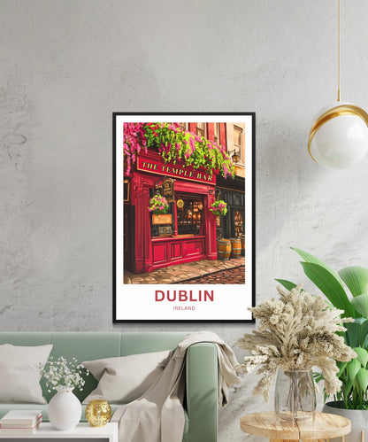 Dublin Travel Poster- Captivating Street