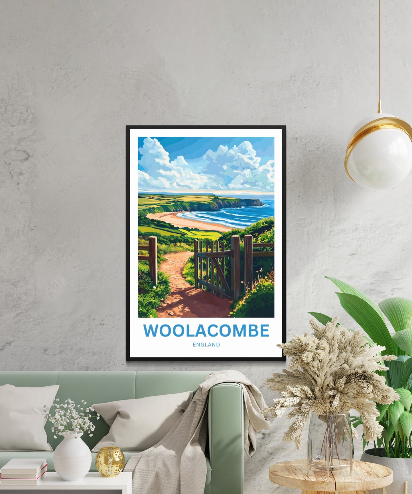 Woolacombe Travel Poster - Atlantic Breeze
