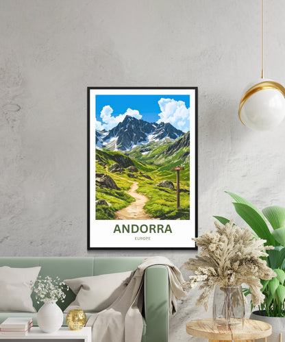 Andorra Travel Poster- Heart of the Pyrenees