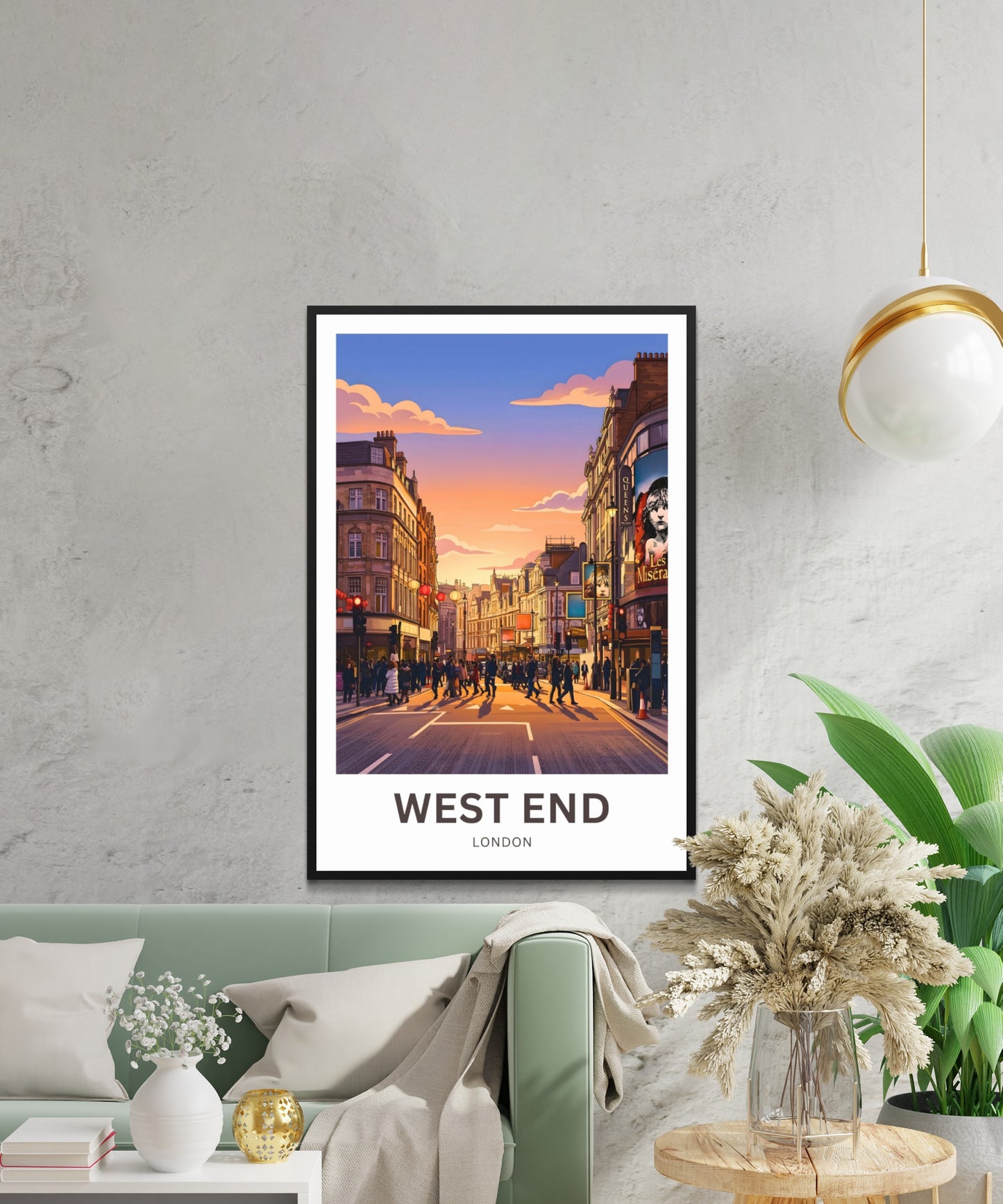 West End Travel Poster - London Evenings