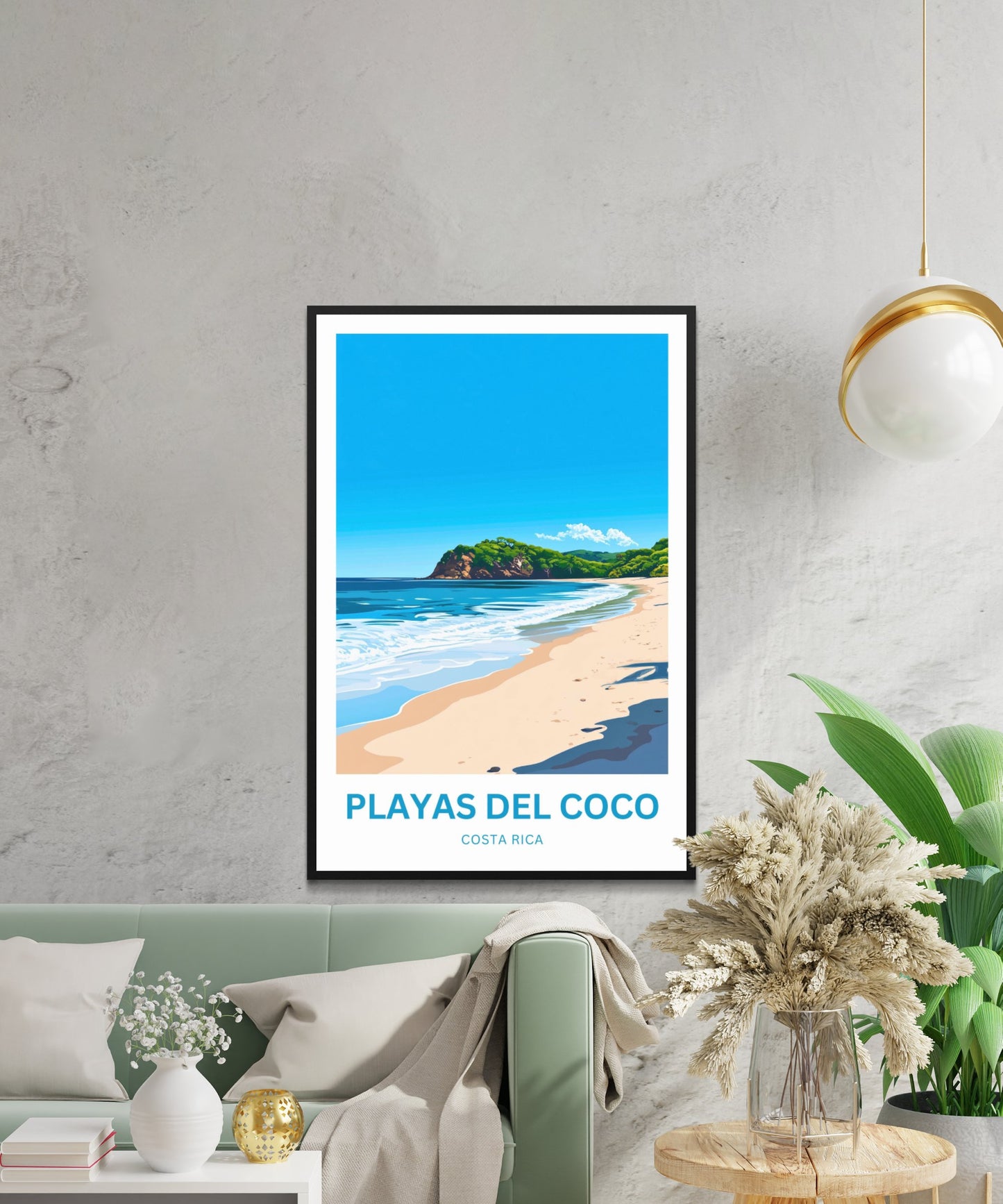 Playas del Coco Travel Poster  - Tropical Paridise in Costa Rica