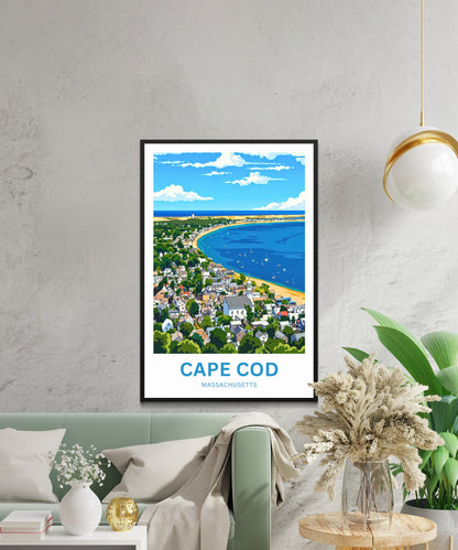 Cape Cod Travel Poster - Harbors & Horizons