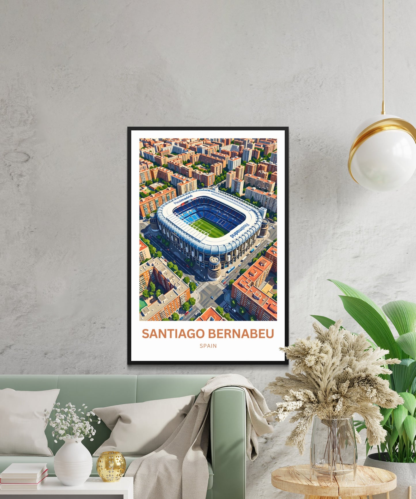 Santiago Bernabéu Stadium Travel Poster - Madrid