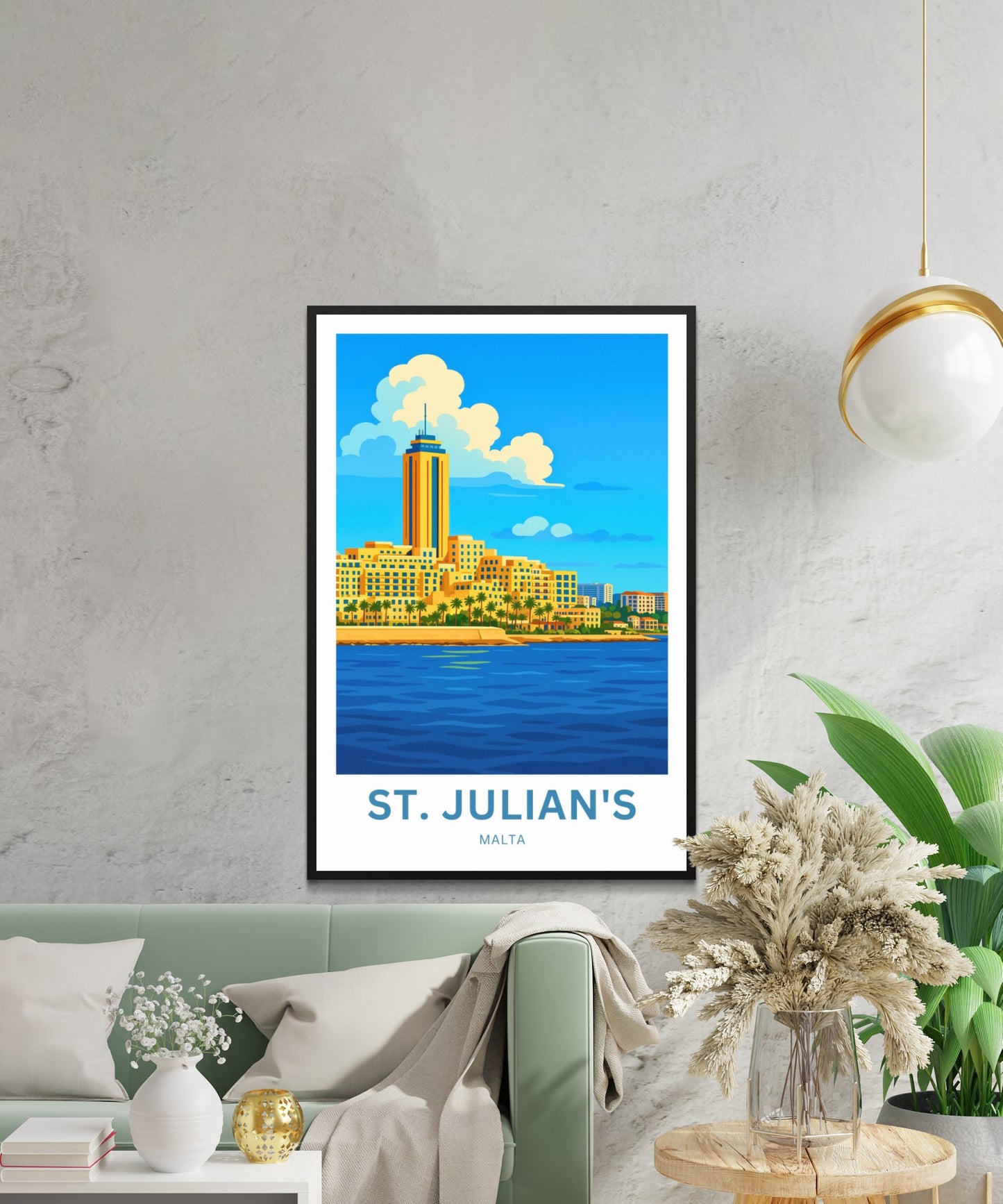 St. Julian’s Travel Poster- Portomaso Views