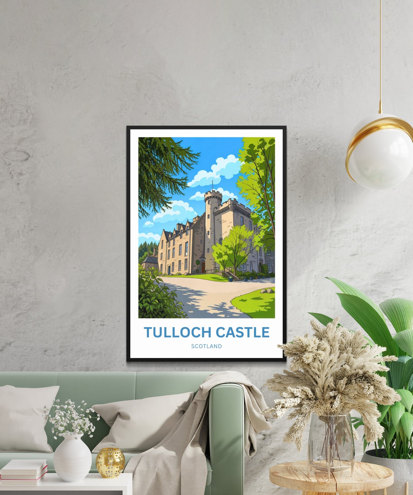 Tulloch Castle Travel Poster - Scotland