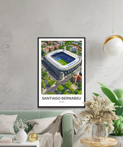 Santiago Bernabéu Stadium Travel Poster - Spain