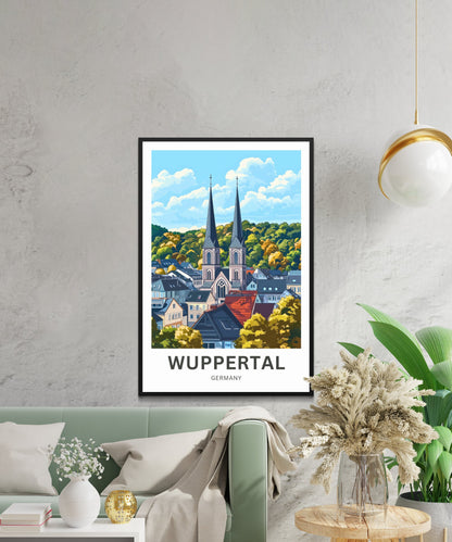 Wuppertal Travel Poster- Germany Urban Elegance