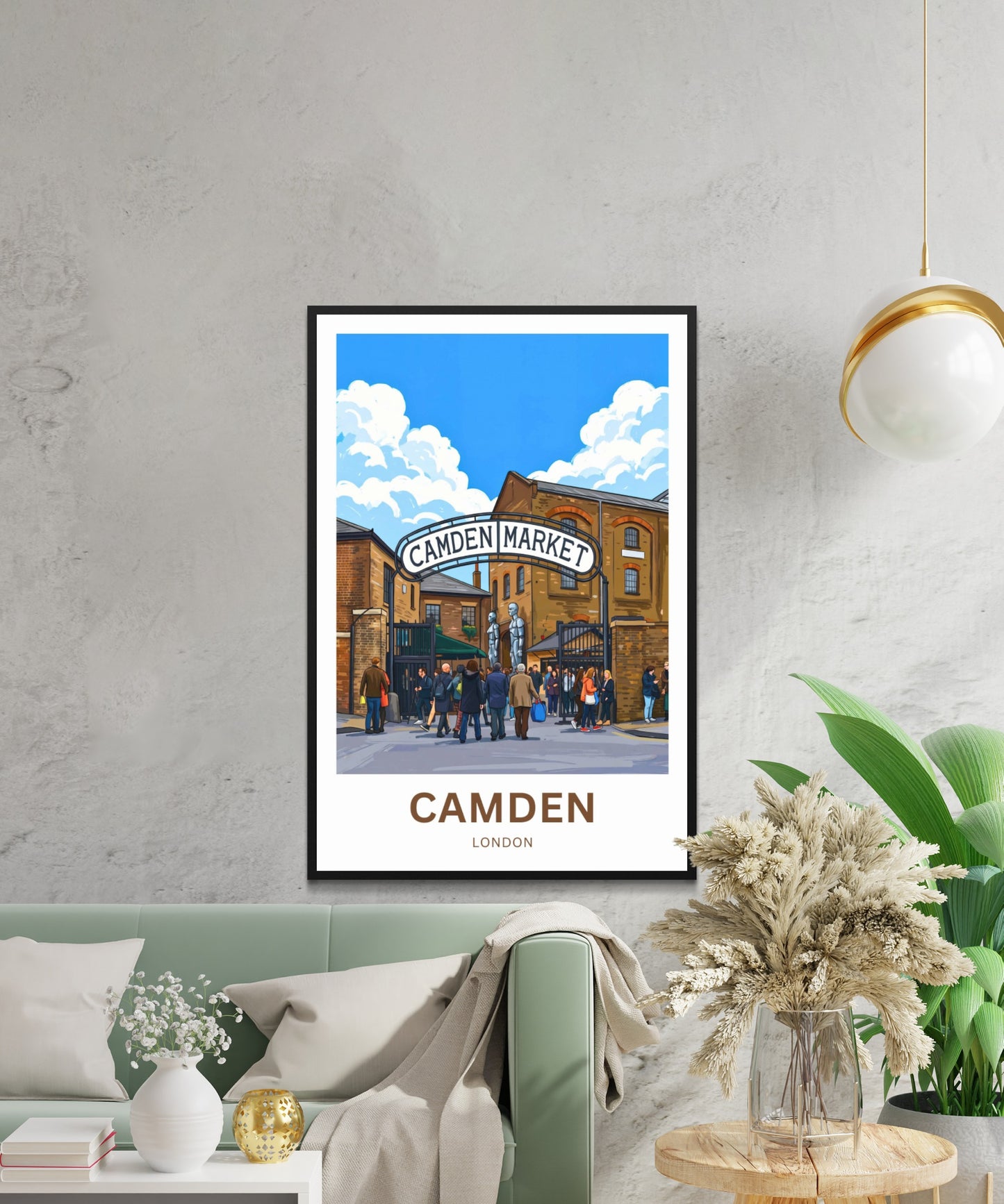 Camden Market Travel Poster