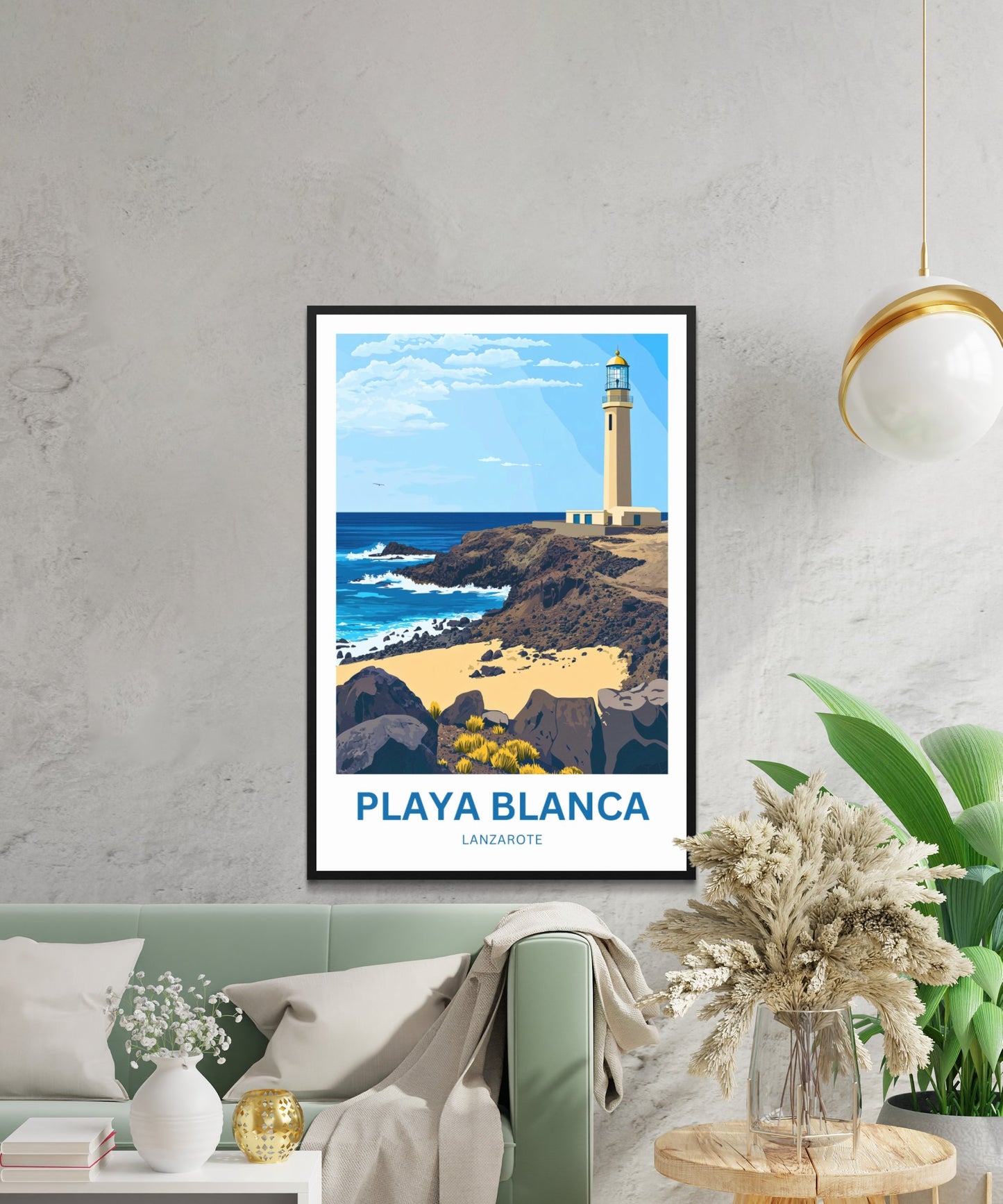 Playa Blanca Travel Poster- Lanzarote Captivating lighthouse