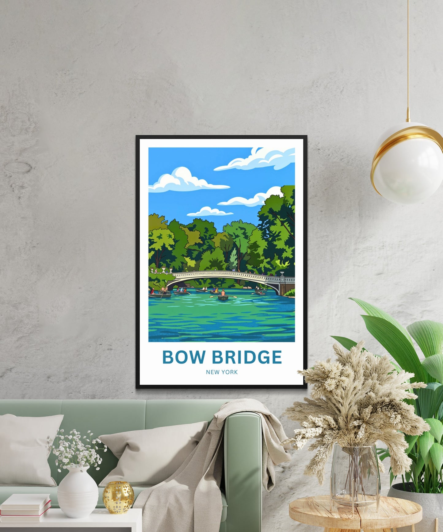 Bow Bridge  Travel Poster - Boating