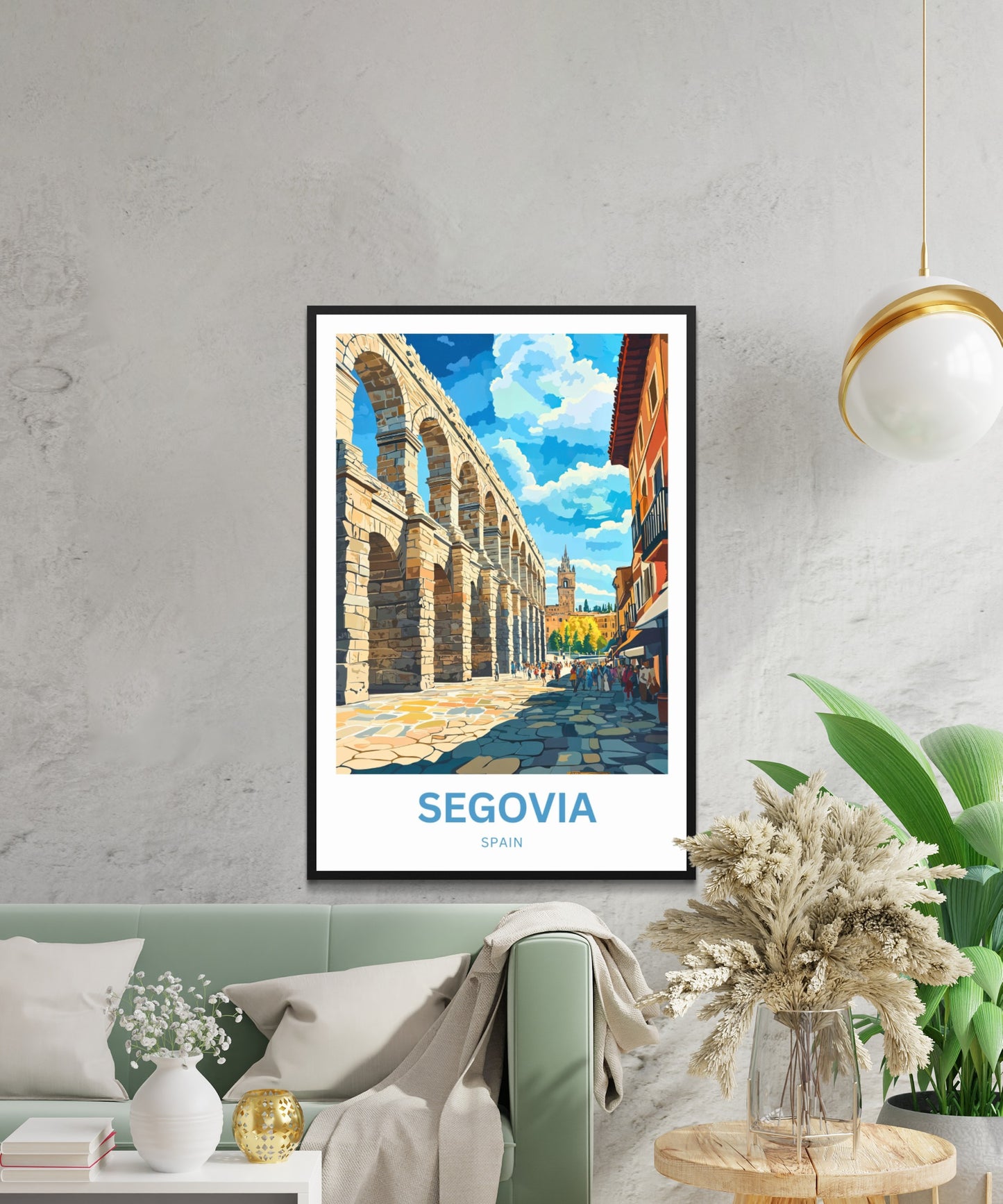 Segovia Travel Poster - Timeless Beauty in the Heart of Spain
