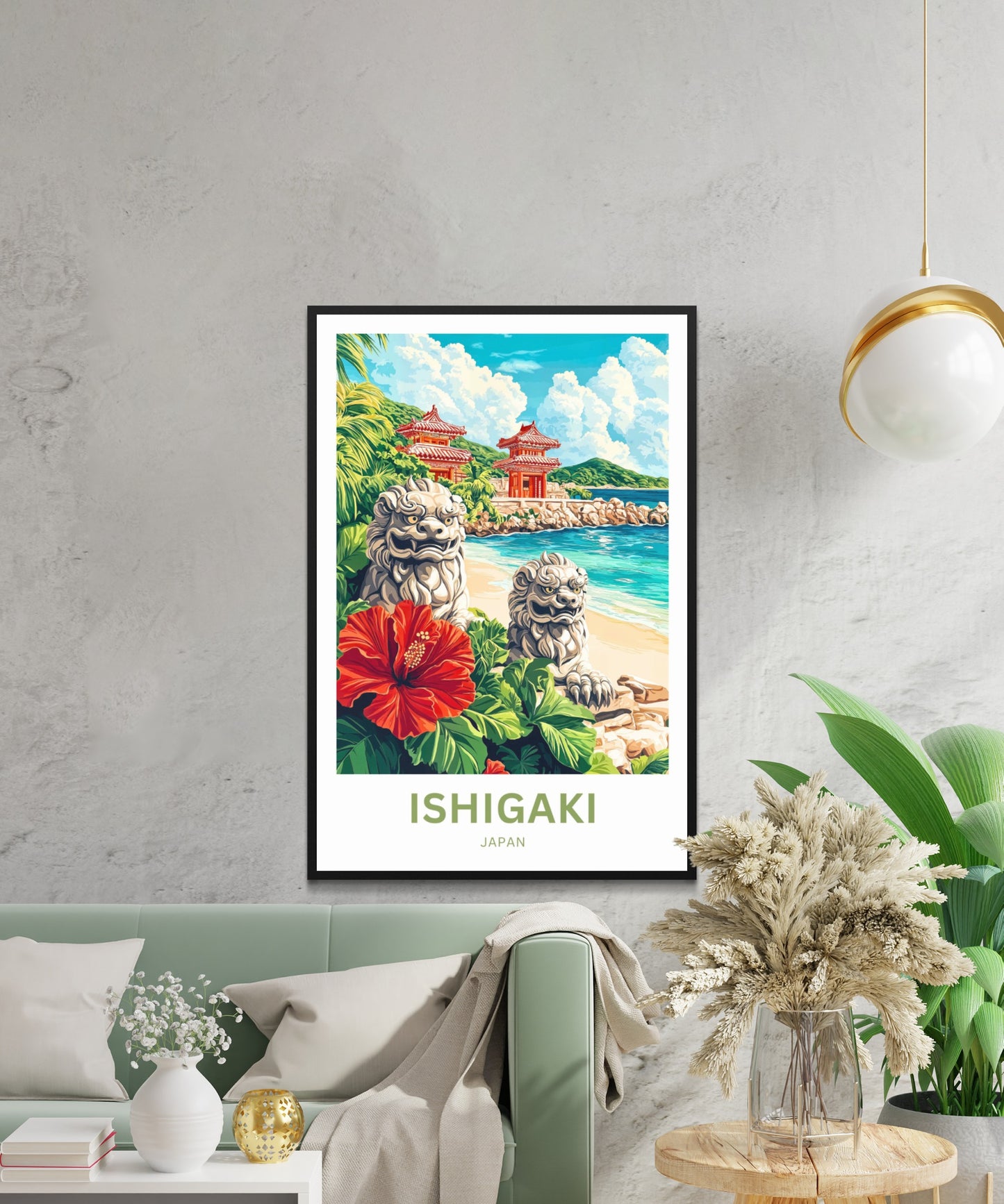 Ishigaki Travel Poster - Guardians of the Island Breeze