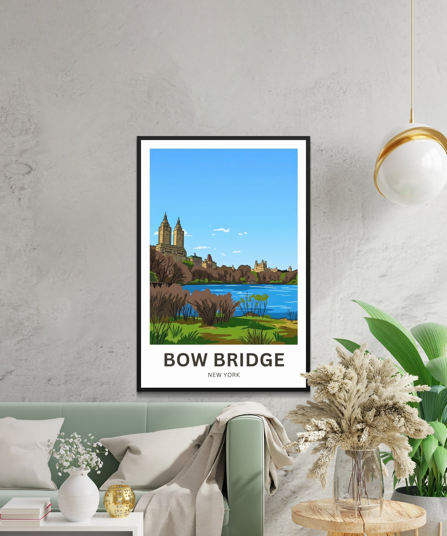 Bow Bridge  Travel Poster - Park View