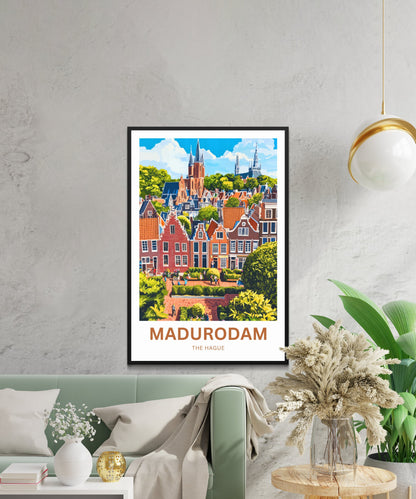 Madurodam Travel Poster- Netherlands—Miniature Style