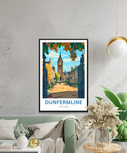 Dunfermline Travel Poster- Scotland’s Ancient Capital
