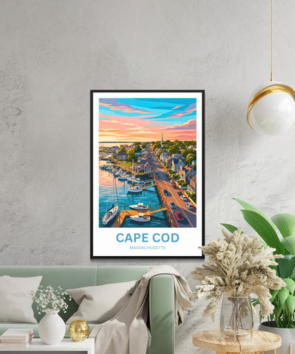 Cape Cod Travel Poster - Harbor