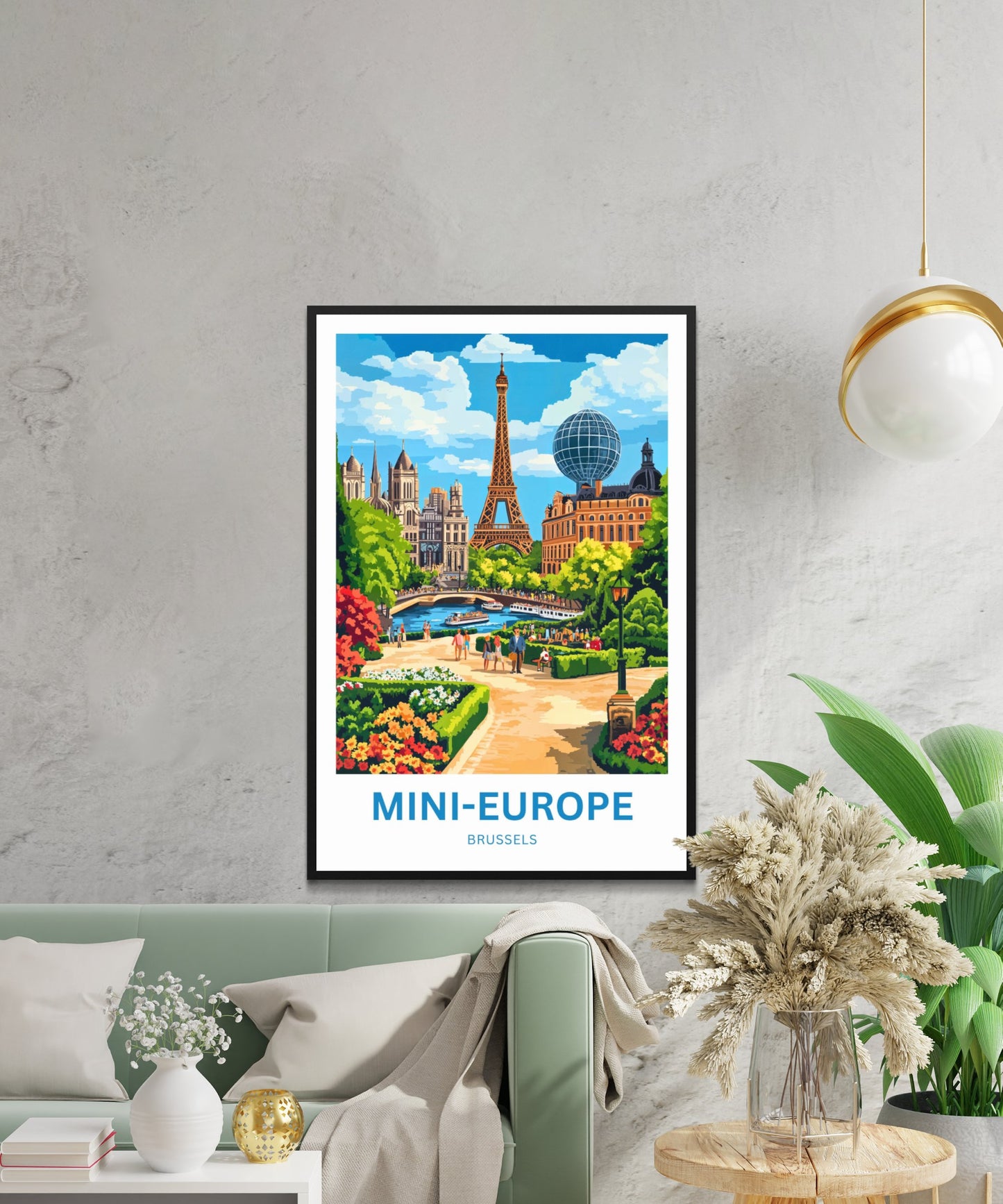 Mini-Europe Travel Poster- Europe’s Icons in Miniature