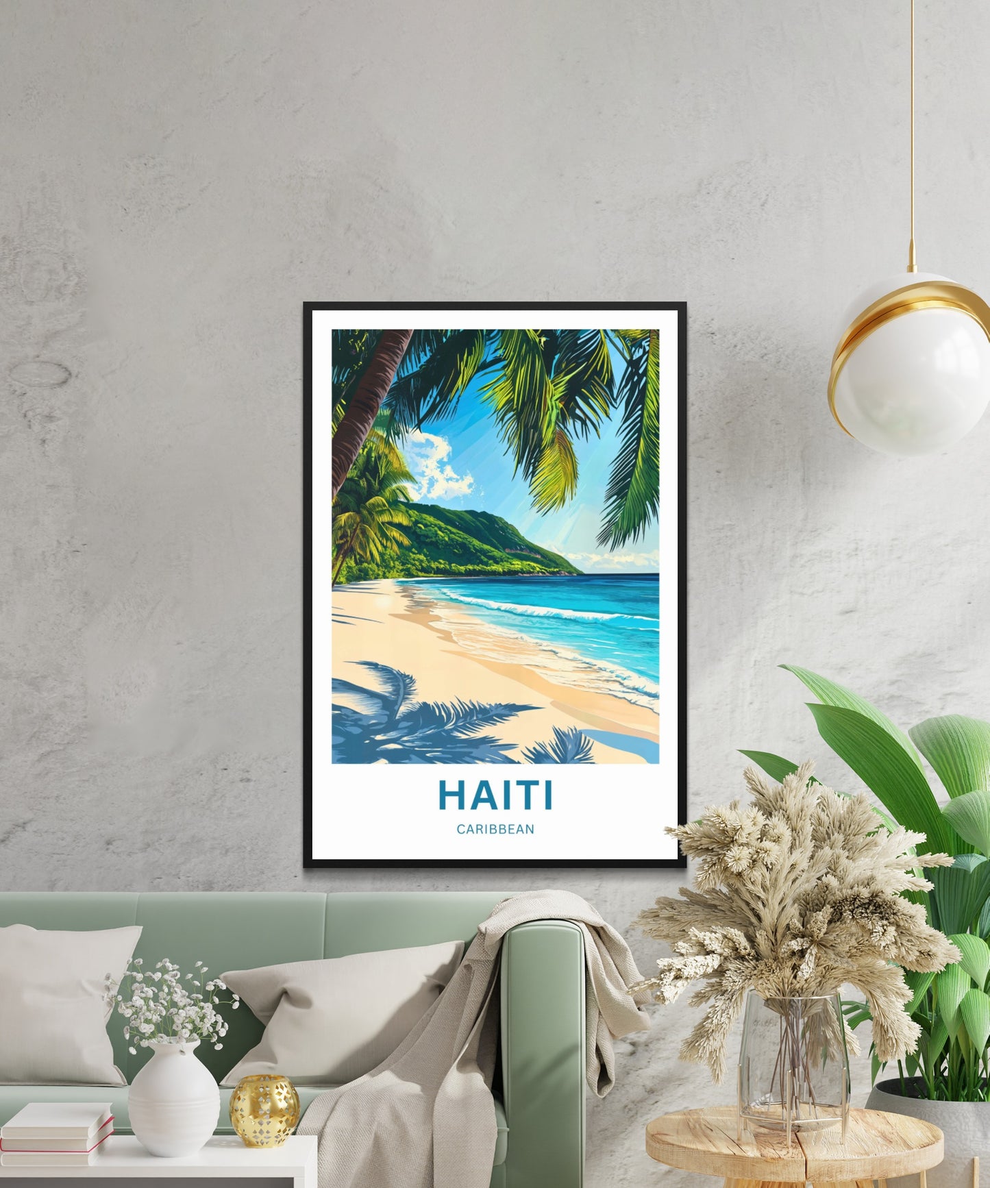 Haiti Travel Poster - Captivating Tropical Paradise of Caribbean