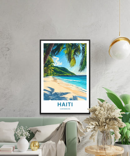 Haiti Travel Poster - Captivating Tropical Paradise of Caribbean