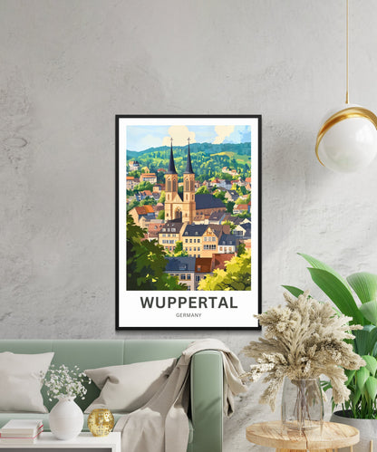 Wuppertal Travel Poster- Iconic Church View