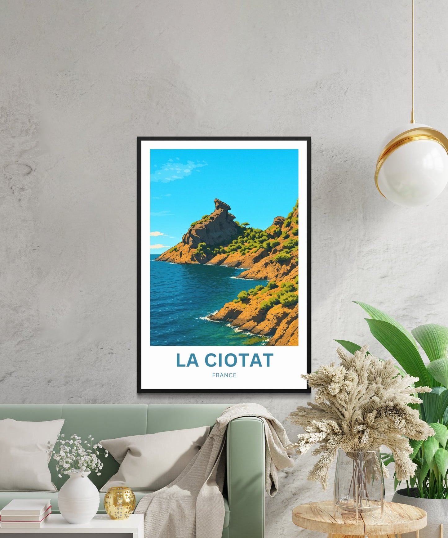 La Ciotat Travel Poster- Le Bec D'Aigle  France