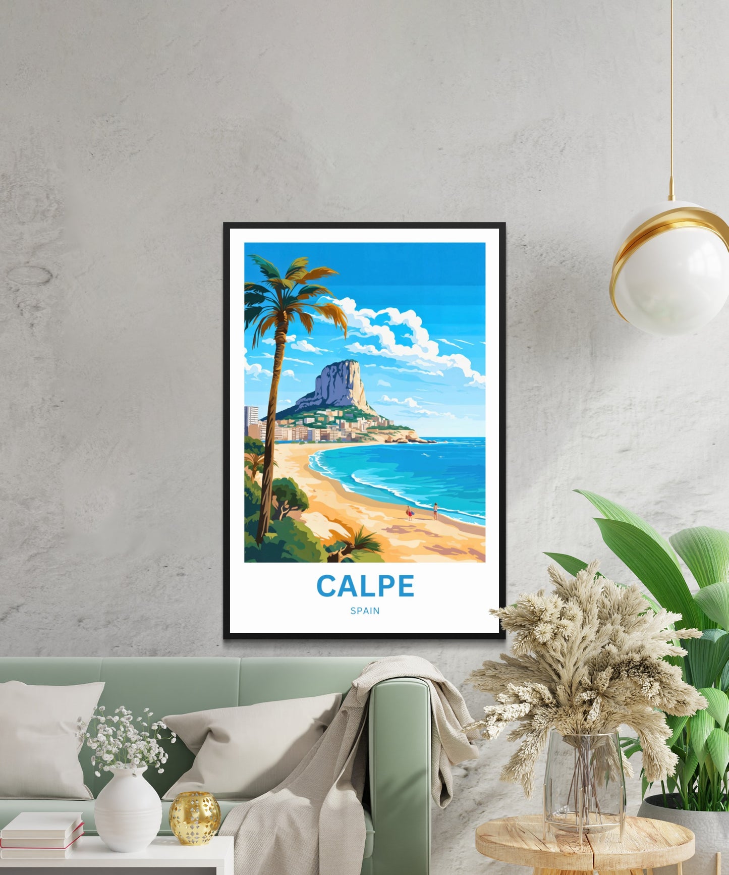 Calpe Travel Poster - Under the Watch of Peñón de Ifach
