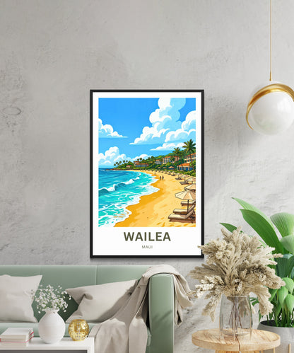 Wailea Travel Poster -  Maui Paradise