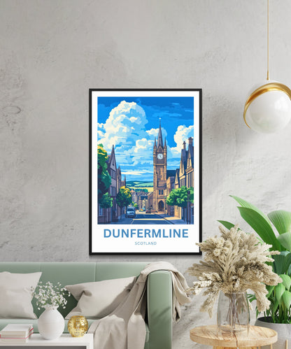 Dunfermline Travel Poster- Royal Roots of Dunfermline