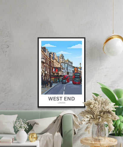 West End Travel Poster - Street, London