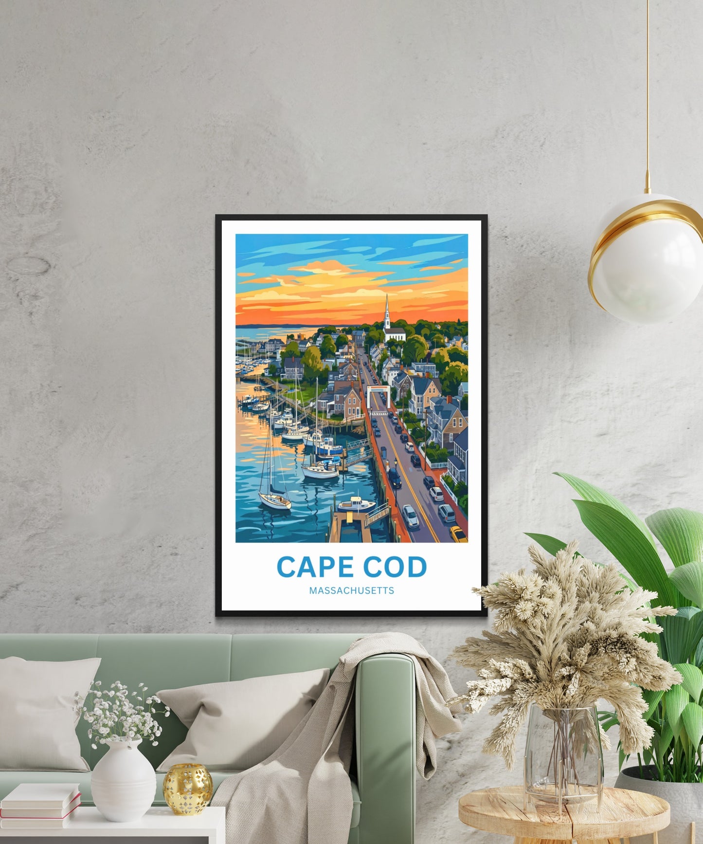 Cape Cod Travel Poster - Timeless Coastal Beauty