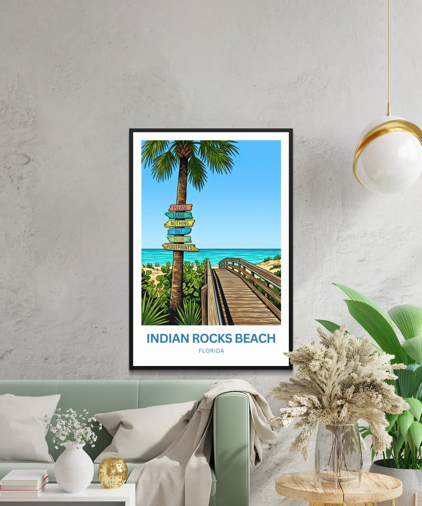 Indian Rocks Beach, Florida Travel Poster