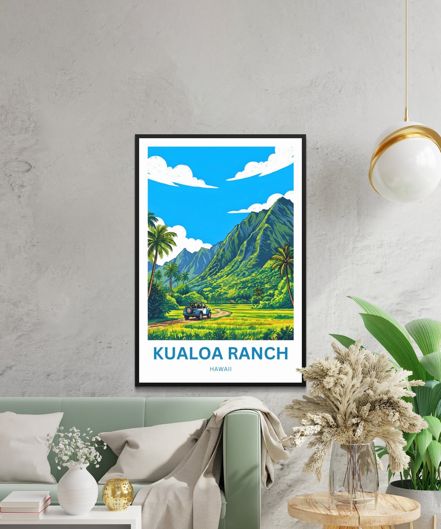 Kualoa Ranch  Travel Poster - Island legends