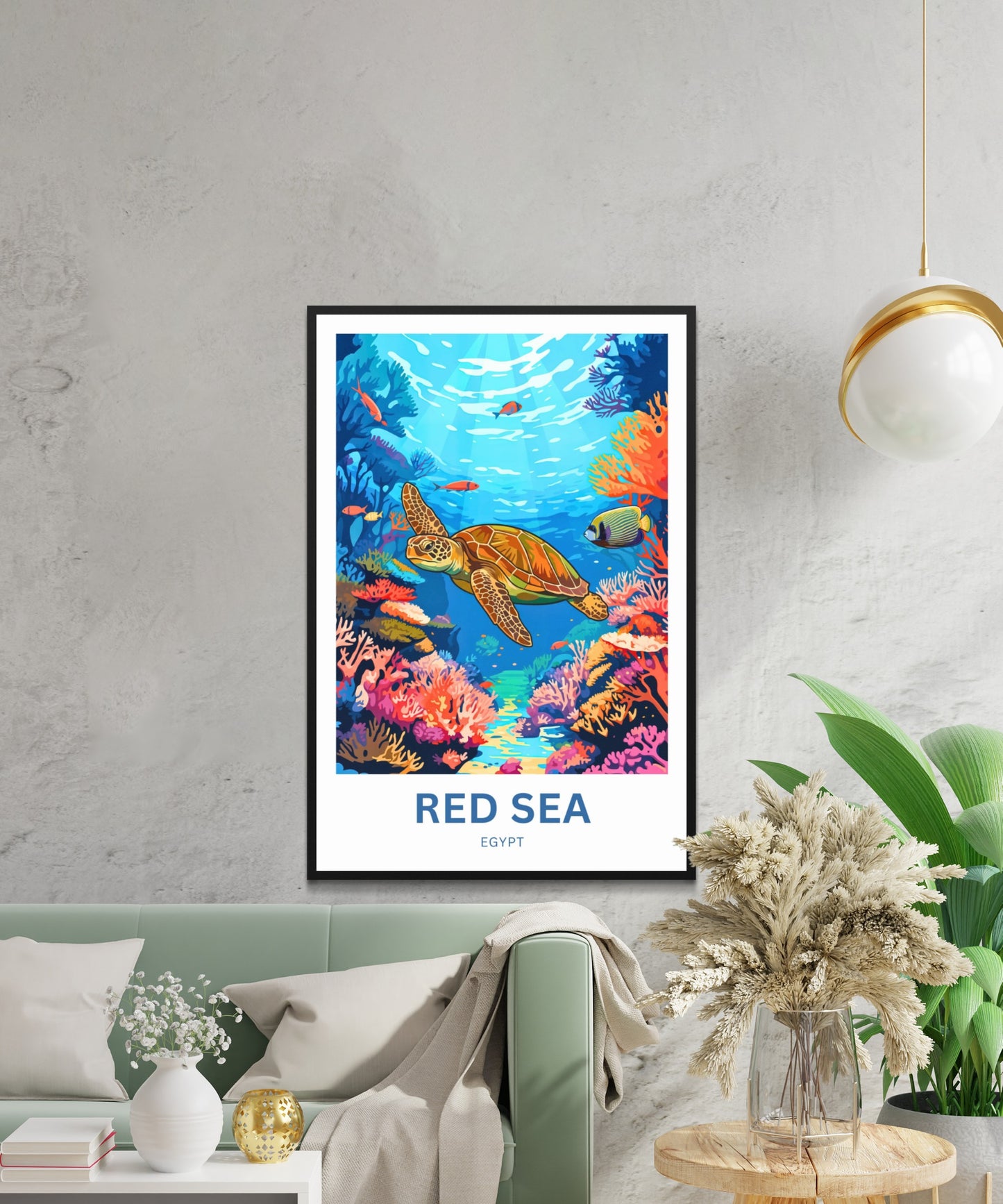 Red Sea Travel Poster - Hidden Reefs