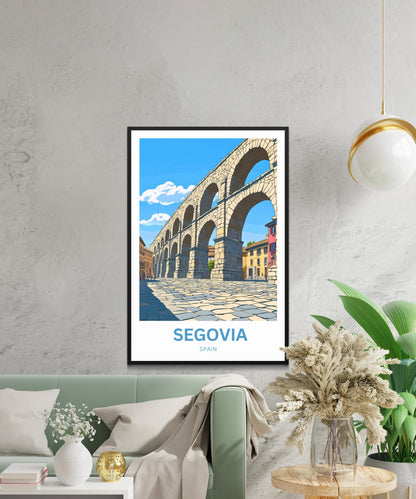 Segovia Travel Poster - City of Stone and Story
