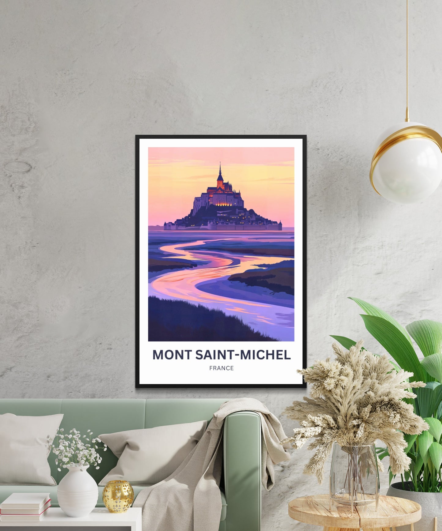 Mont Saint-Michel Travel Poster - Normandy, France