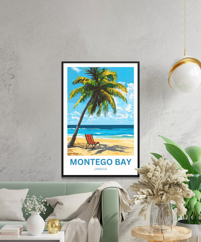 Montego Bay Travel Poster - Jamaica’s Tropical Jewel