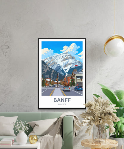Banff Avenue Travel Poster