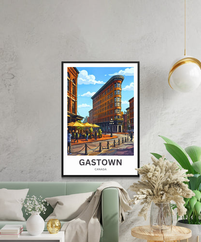 Gastown Travel Poster - Vancouver