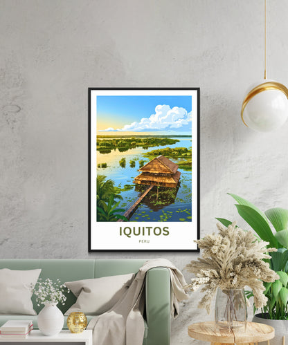 Iquitos Travel Poster - Amazon Spirit