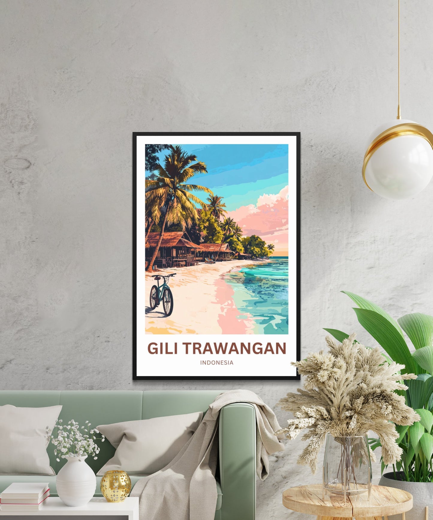 Gili Trawangan Travel Poster- Escape to Indonesia Island