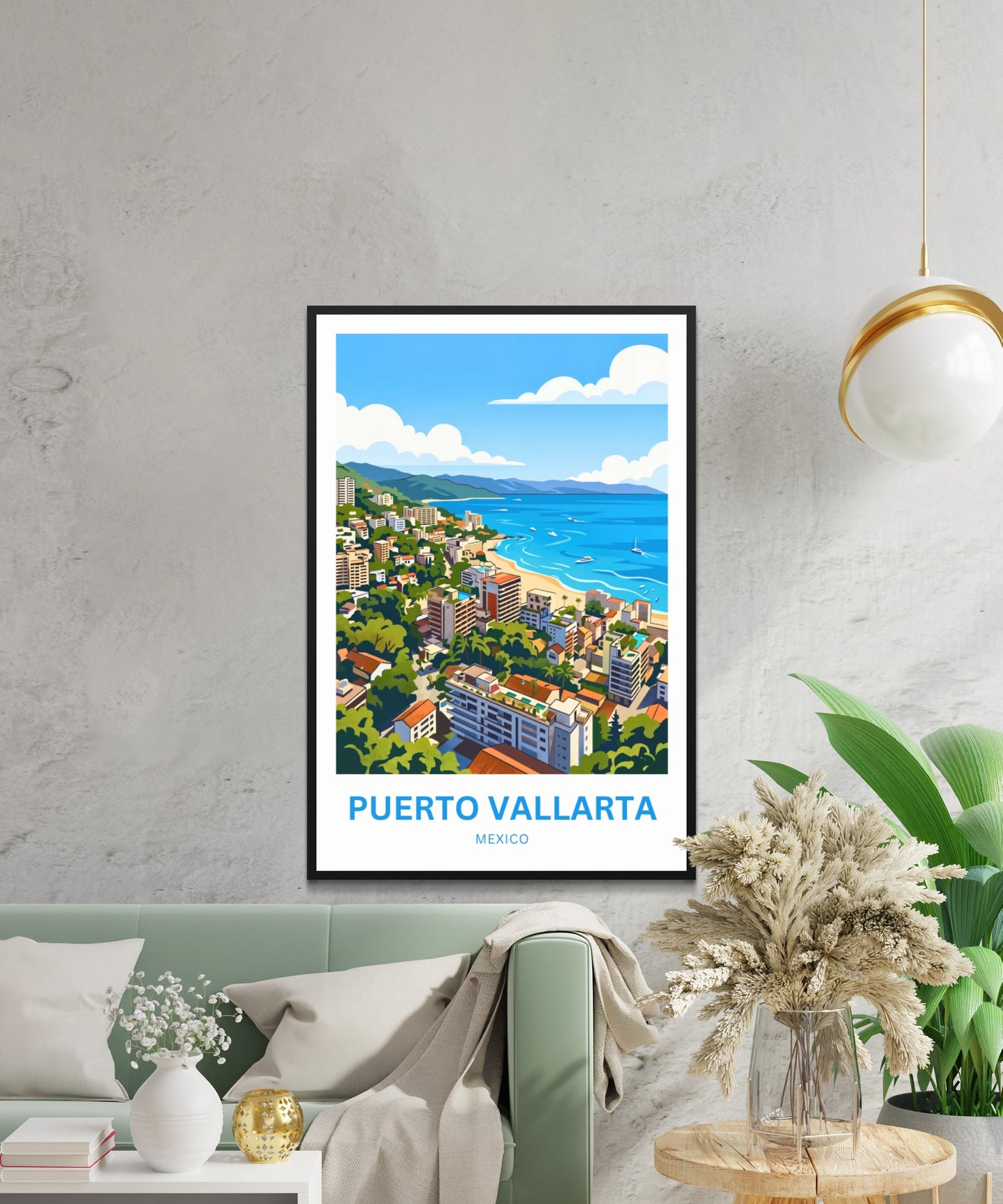 Puerto Vallarta  Travel Poster - Pacific Jewel