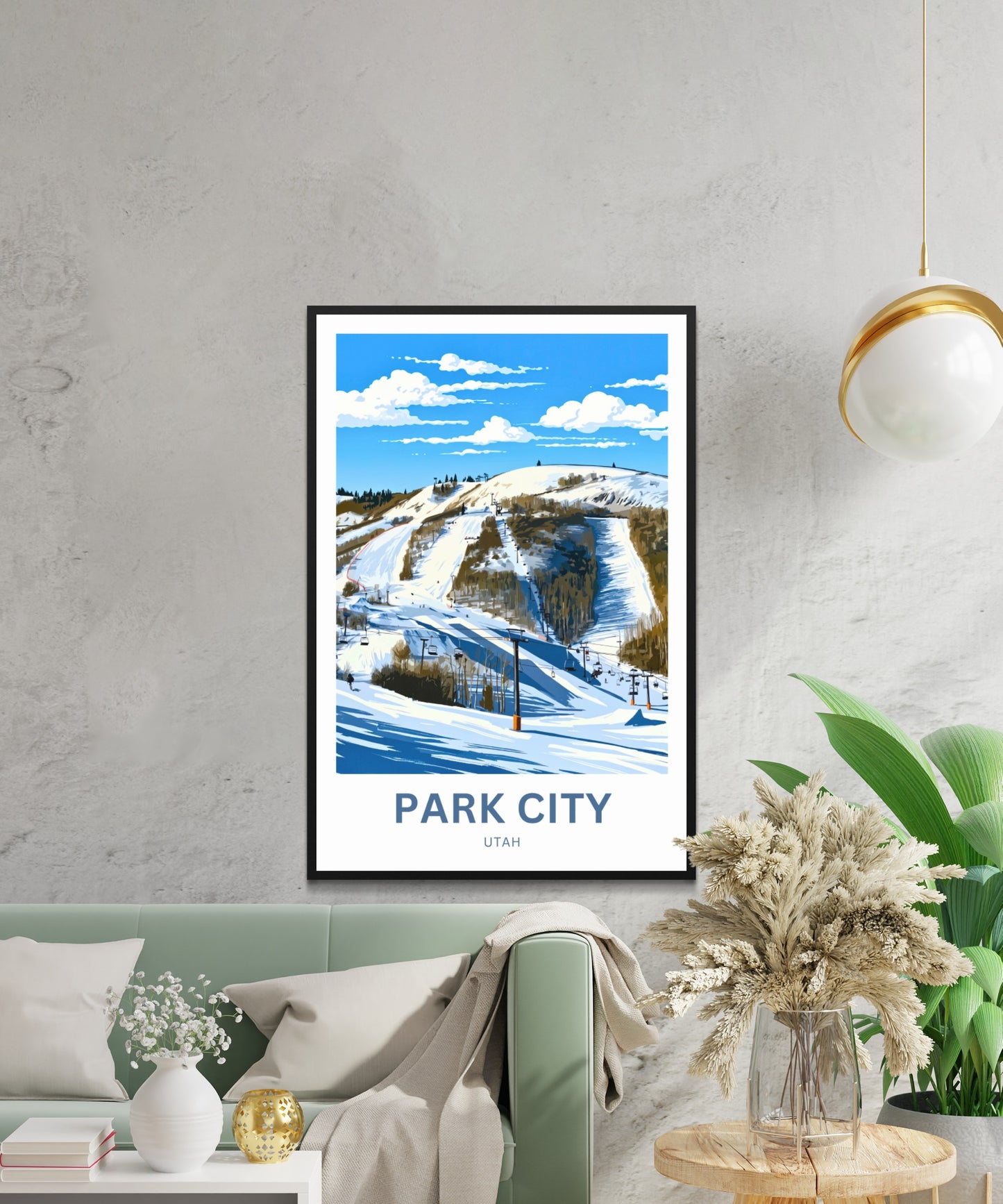 Park City Travel Poster - Ski Resort