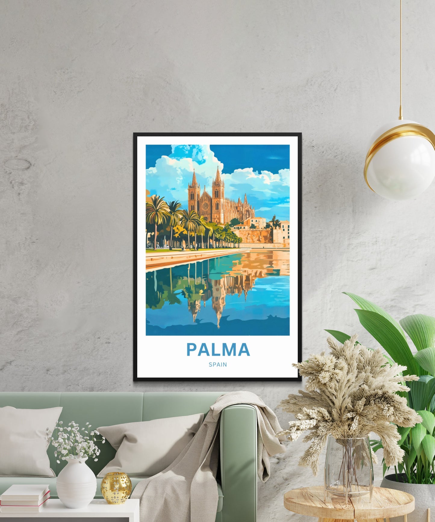 Palma Travel Poster - Mallorca Heart of the Balearic Islands