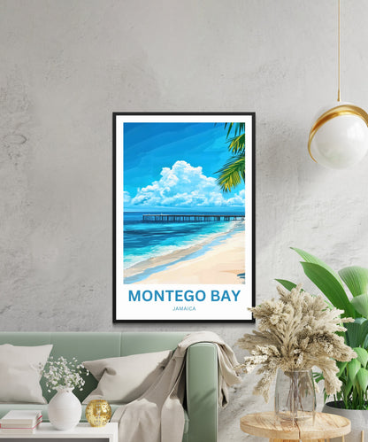 Montego Bay Travel Poster - Escape to the Caribbean