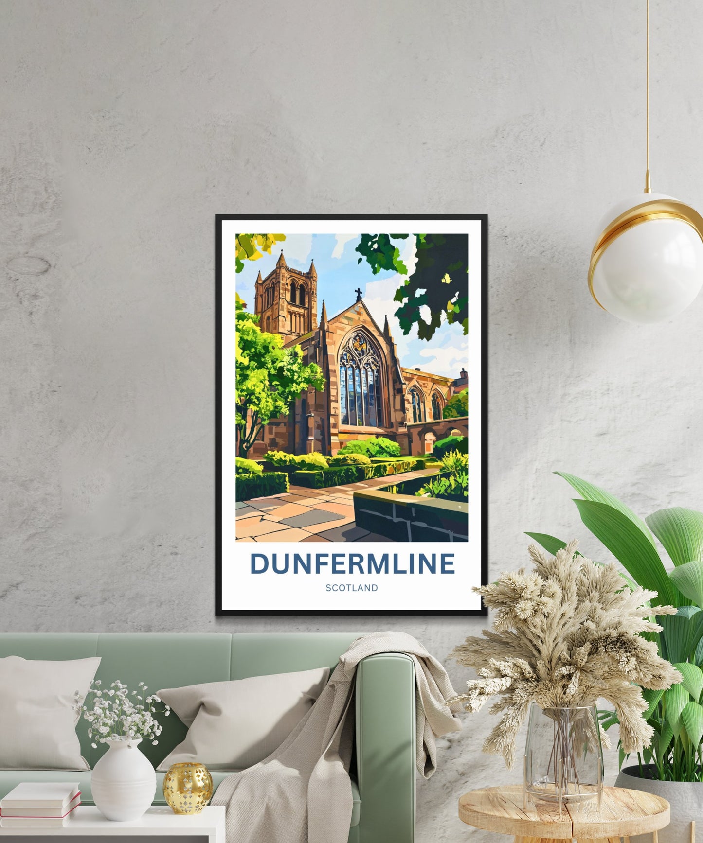 Dunfermline Travel Poster- Scotland
